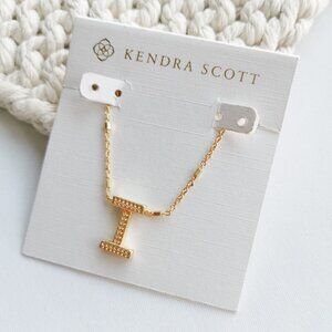 Authentic Kendra Scott Letter Gold undefined I Pendant Necklace